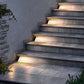 Waterproof Anti-Theft Solar Powered LED Stair Light Solar Step Light Lens for Home Stairs Hallway Outdoor Garden Lighting