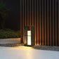 Outdoor Stainless Steel Square Solar Power Lawn Garden Lamp Community Garden Corridor Modern Simple Landscape Lighting