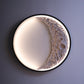 Modern High Quality Aluminum Resin Decorative Round Waterproof Moon Wall Light For Background