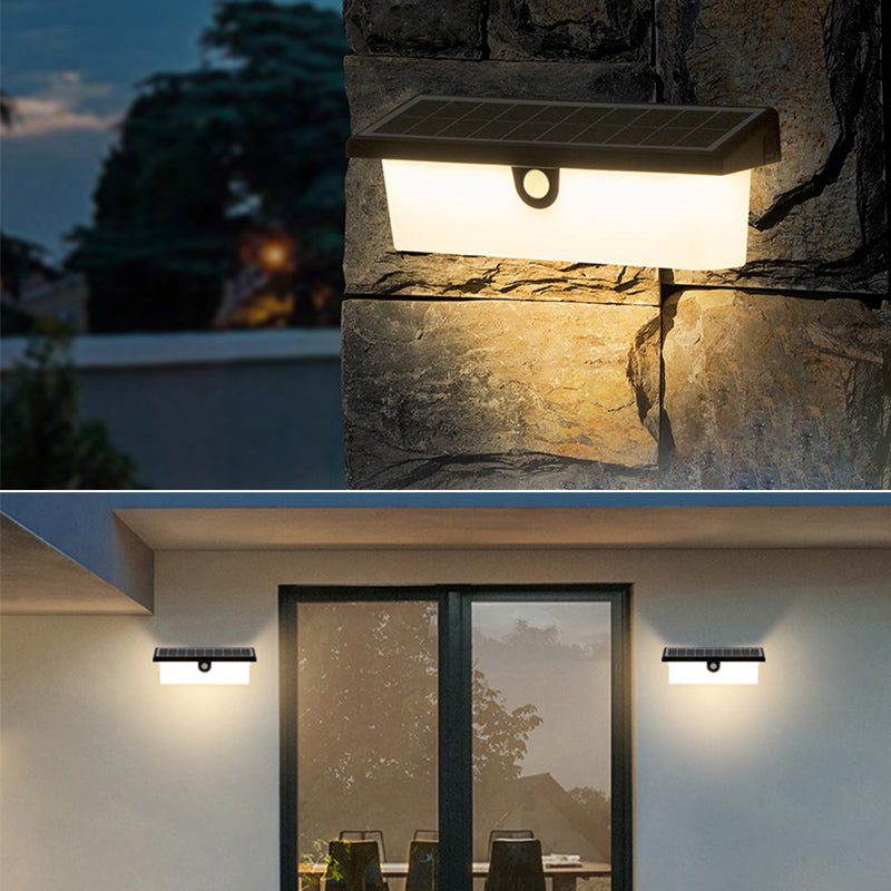 Solar LED Wall Lamp Outdoor Motion Sensor Garden Villa Exterior Wall Corridor Staircase Decoration Lighting Solar Wall Lamp