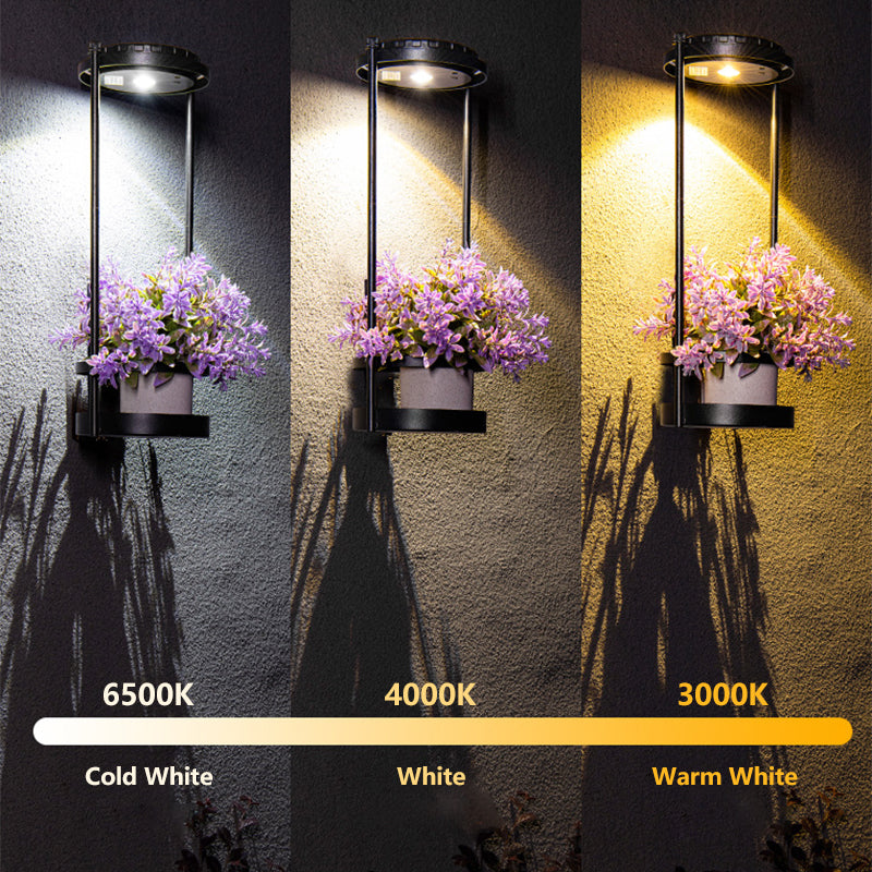 New Arrival Solar Powered Garden Courtyard Led Wall Mounted Lights Outdoor IP65 Waterproof Plant Decoration Wall Light