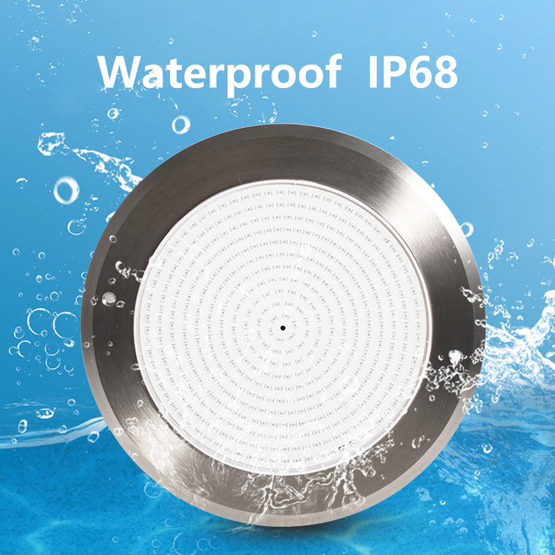 Slim 8mm Stainless Steel LED Pool Light RGB 18W 25W 35W WIFI Swimming Pool Light LED Underwater