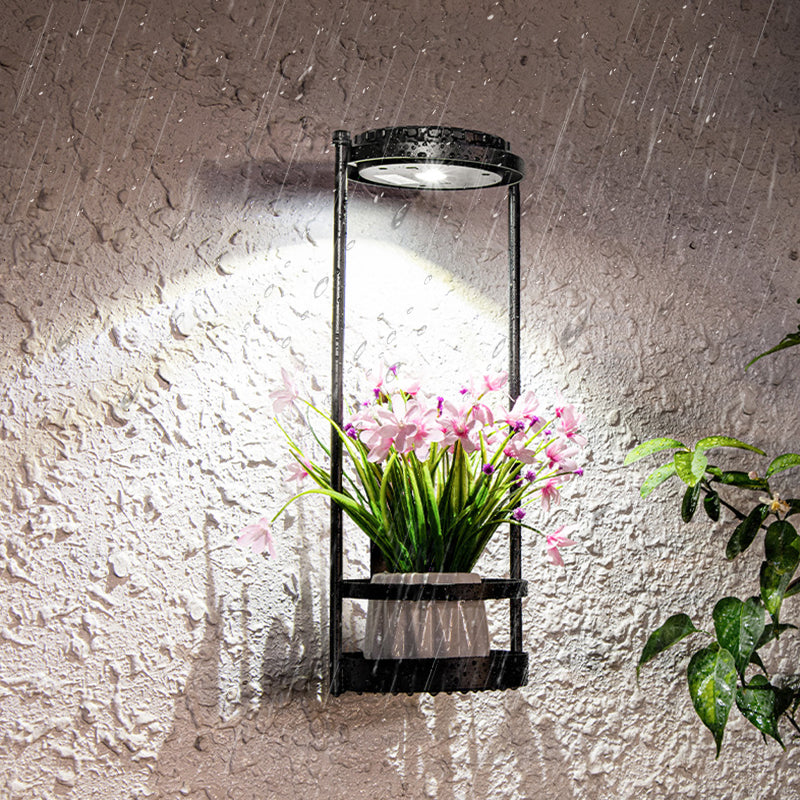 Factory Wholesale Waterproof Exterior Solar Yard Decorate Light Solar Outdoor Plant Wall Lamps For Garden