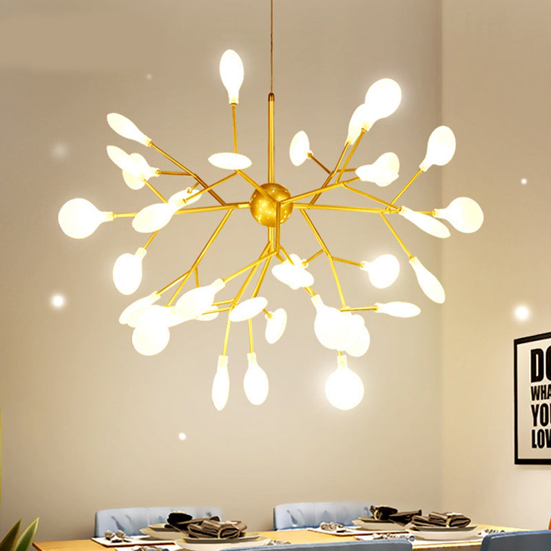 Stylish Tree Branch Chandelier Lamp Modern LED Firefly Chandelier Light Decorative Home