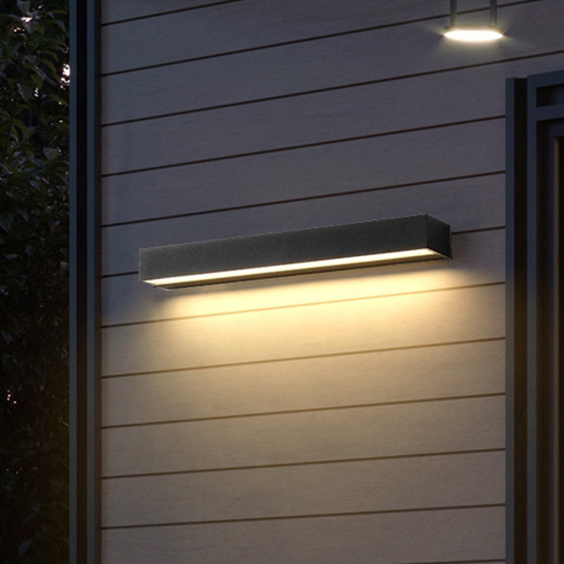 Nordic Led Strip Linear Waterproof Outdoor Wall Lamp Gate Hotel Exterior Garden IP65 LED Wall Lamp Indoor Outdoor Wall Light