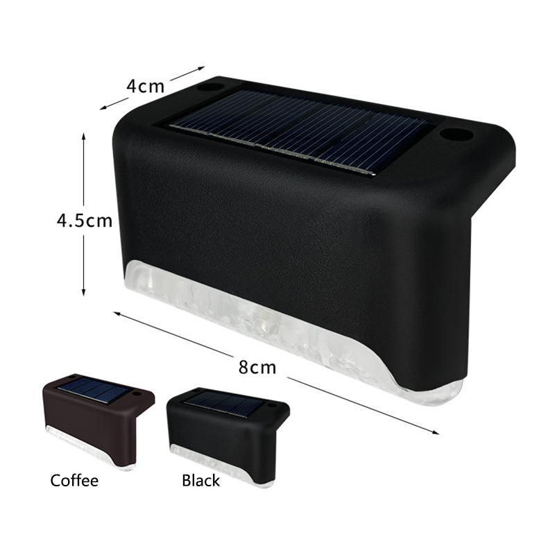 New Hot Selling Upgraded Waterproof Garden Abs Led Solar Deck Lights Stairs Deck Step Lights