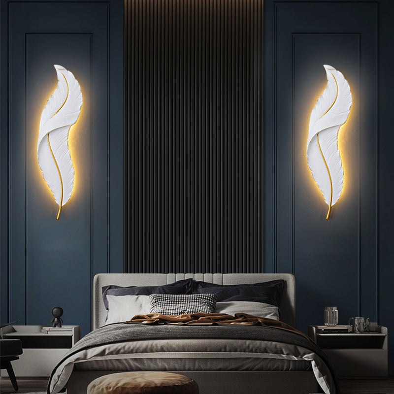 Modern Light For Home Wall Lamps Hotel Villa Project Decorative Led Lamp Creative Modern Feather Light Design Wall Lights