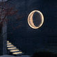 Modern Wall Light LED Waterproof IP54 Indoor and Outdoor Decoration Moon Shaped LED Aluminum Resin Patio Outdoor Wall Lamp