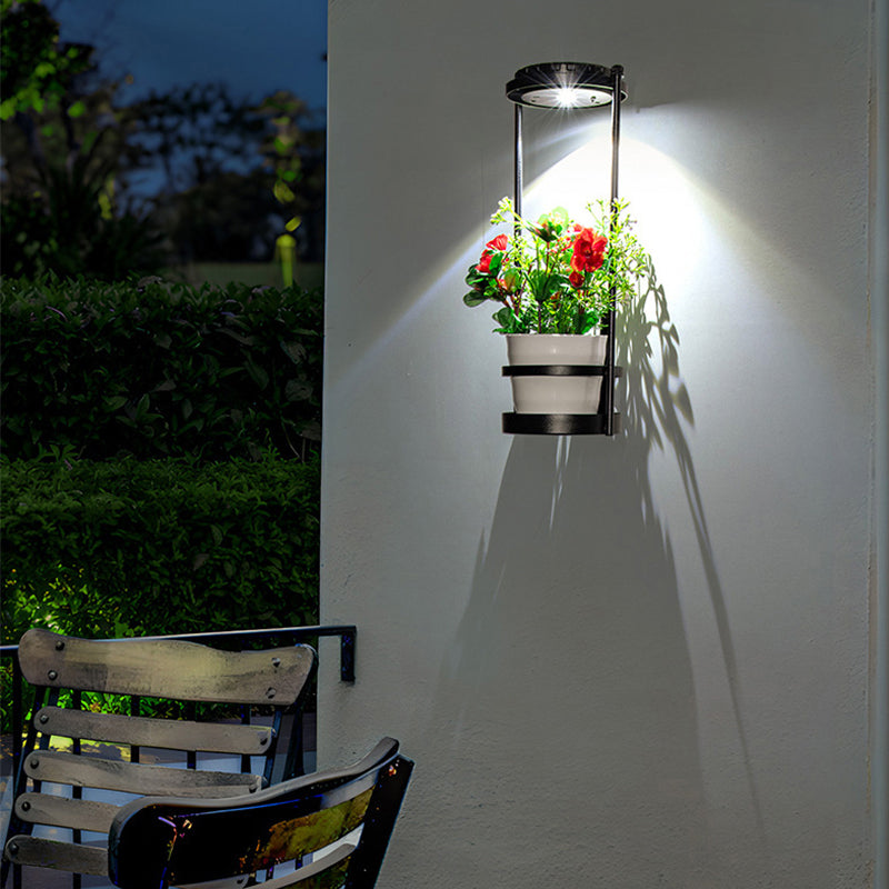 New Arrival Solar Powered Garden Courtyard Led Wall Mounted Lights Outdoor IP65 Waterproof Plant Decoration Wall Light