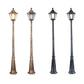 Customized 0.8m 1m 2m 3m 3.5m Outdoor Antique Garden Lights Decorative Street Lamp Lighting Road Waterproof Modern Poles