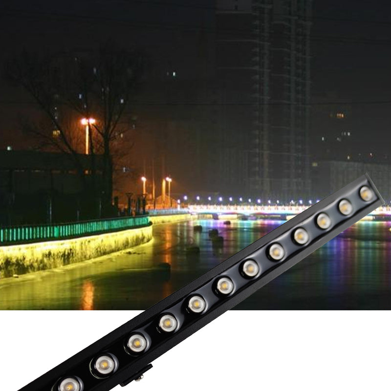 24v 12W Building Decoration DMX Led Outdoor Facade Linear Strip Lighting 4in1 RGB LED Wall Washer Linear Light