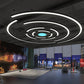 Industrial DIY Round Pendant Light Ceiling Lighting Hanging 800mm 1000mm Office Gym LED Circle Ring Pendant Lights