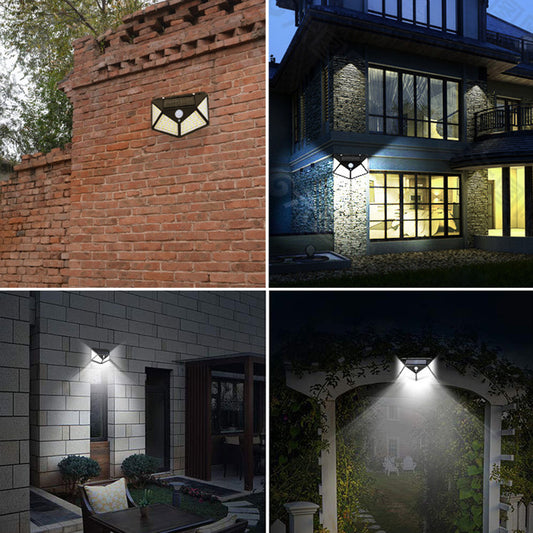 New Solar Powered Led Wall Light Outdoor Lights Wall Mounted For Garden Home