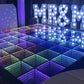Deep Abyss Tunnel Magic Mirror 3D Dancing Floor Stage Lighting Panel Quadrel Brick Lamp Pressure Stage Light