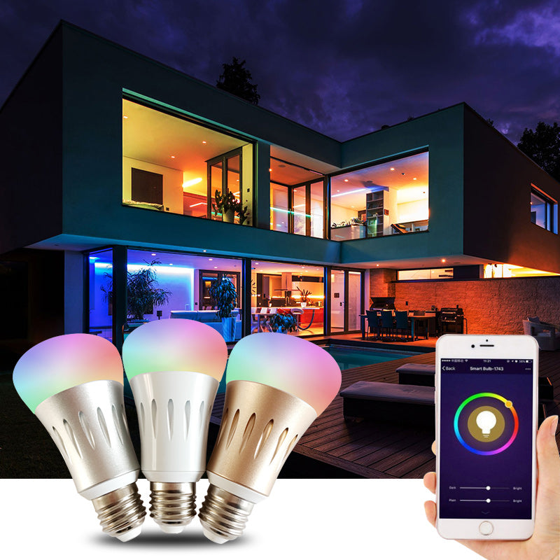 Alexa Google Home Voice Control 85-265V Smart Bulb RGB Wifi Smart Bulb