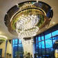New Design Led Chandelier Hotel Lobby Large Hotel Custom Large Project Crystal chandelier Hotel Engineering Chandelier