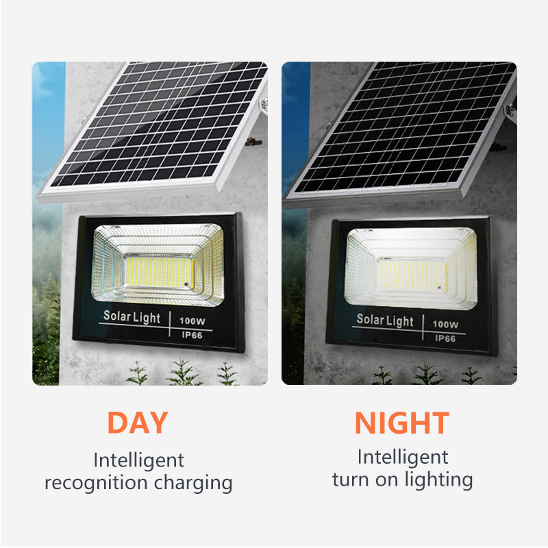 High Quality Outdoor Solar Flood Light For Billboard Working At Night Automatically