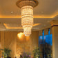 Hotel projects customised chandelier luxury led crystal chandelier pendant light