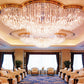 Hotel projects customised chandelier luxury led crystal chandelier pendant light