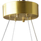 Simple Nordic Round Fixtures Indoor Hanging Light High Ceiling Luxury Chandelier