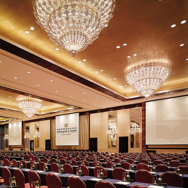 Modern Luxury Decorative Villa Lobby Hotel Hall Big Project Led Pendant Light Ceiling Chandelier