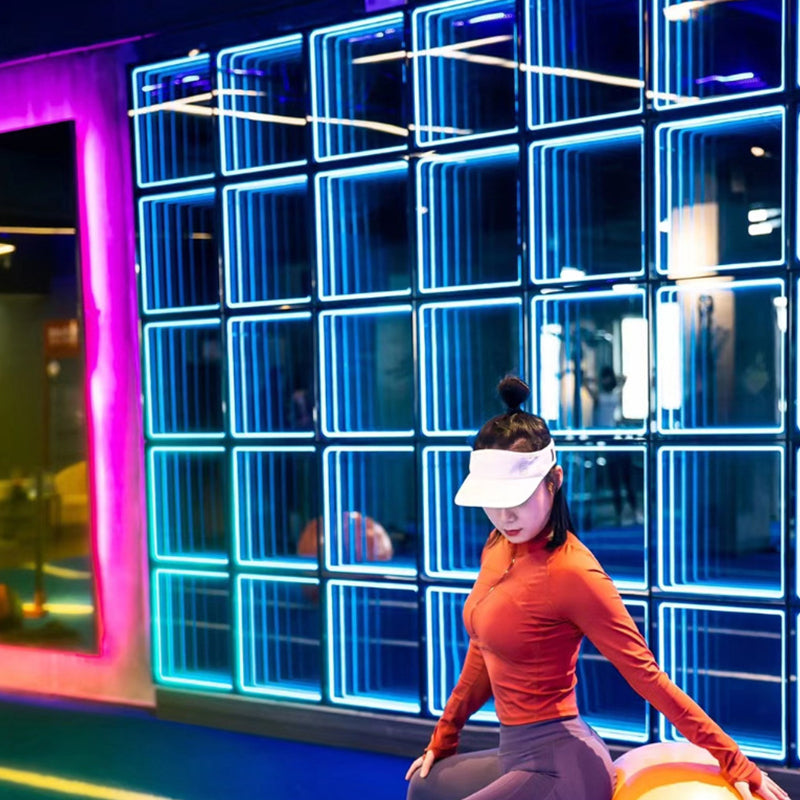 Night Club Lighting Deep Tunnel Magic Mirror Abyss effect 3D LED Dance Floor