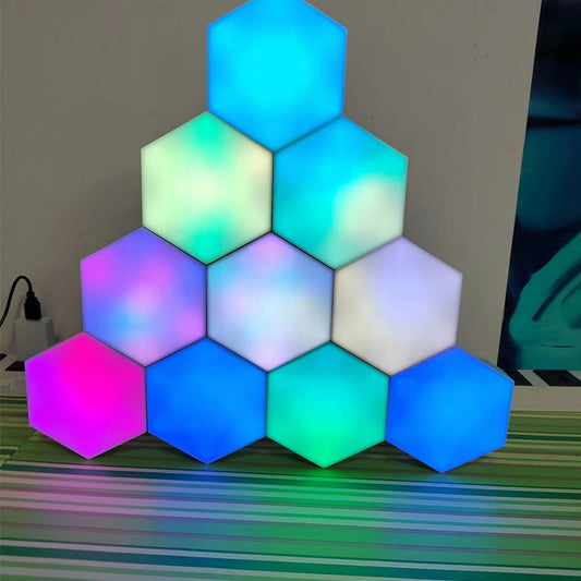 Creative Smart Removable White Wall Lamp Quantum Modular Touch Hexagon Led Light