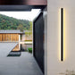Modern Long Strip LED Porch Linear Light IP65 Villa Sconce Aluminum Outdoor Waterproof Black Garden Light Outdoor Wall Lamp