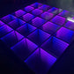 Deep Abyss Tunnel Magic Mirror 3D Dancing Floor Stage Lighting Panel Quadrel Brick Lamp Pressure Stage Light