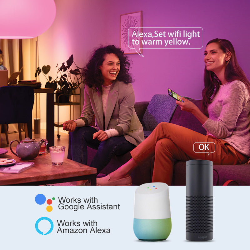 Smart Phone Remote Controlled Wifi Tuya App Alexa Google Home Smart Led Bulb