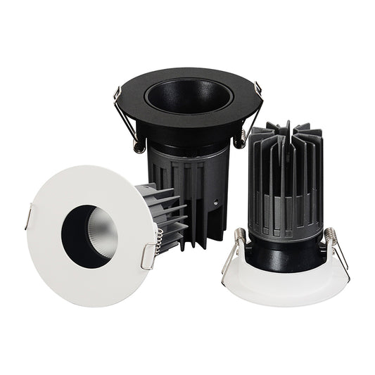 Aluminum Recessed COB Light Black Lampshade Spotlight Led