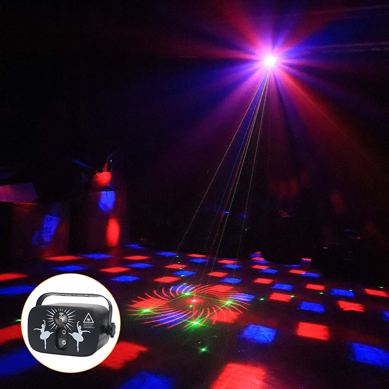 USB Remote Control Red Green Blue Mini Laser Projector DJ Party Beam Lazer Light for Home Disco Wedding Dance