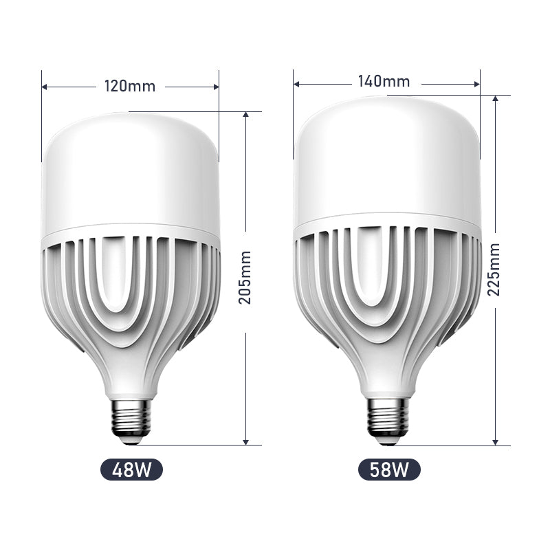 Die Casting Aluminum High Brightness 28W 38W 48W 58W 78W T Led Bulb