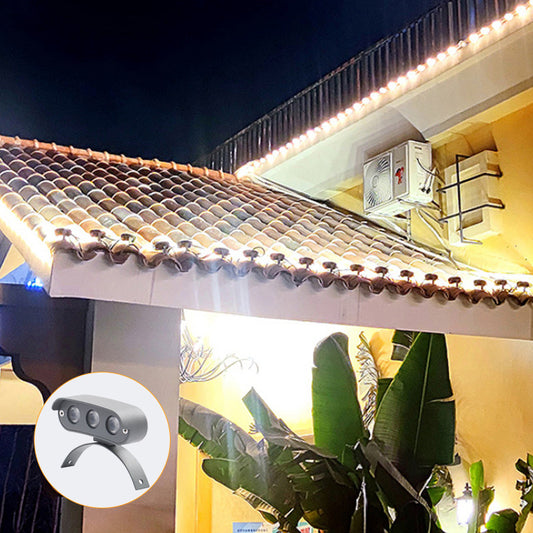 3W 5W RGB Roof Lighting Outdoor Waterproof Curved Corrugated Crescent Lamp Tile Roof Light LED For Landscape Lamp