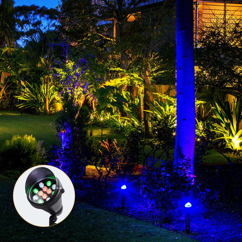 New Pattern Design RGB Waterproof Outdoor Lawn Lamp For Landscape Yard