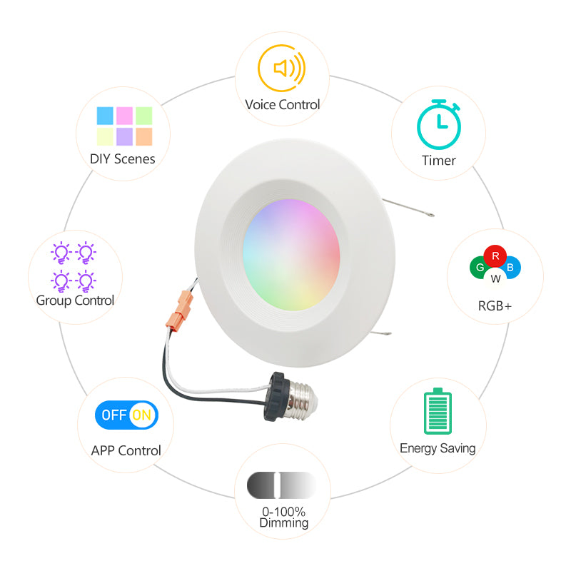 Custom Changeable Dimmable Zigbee Wifi Tuya DMX Led Cob Downlight